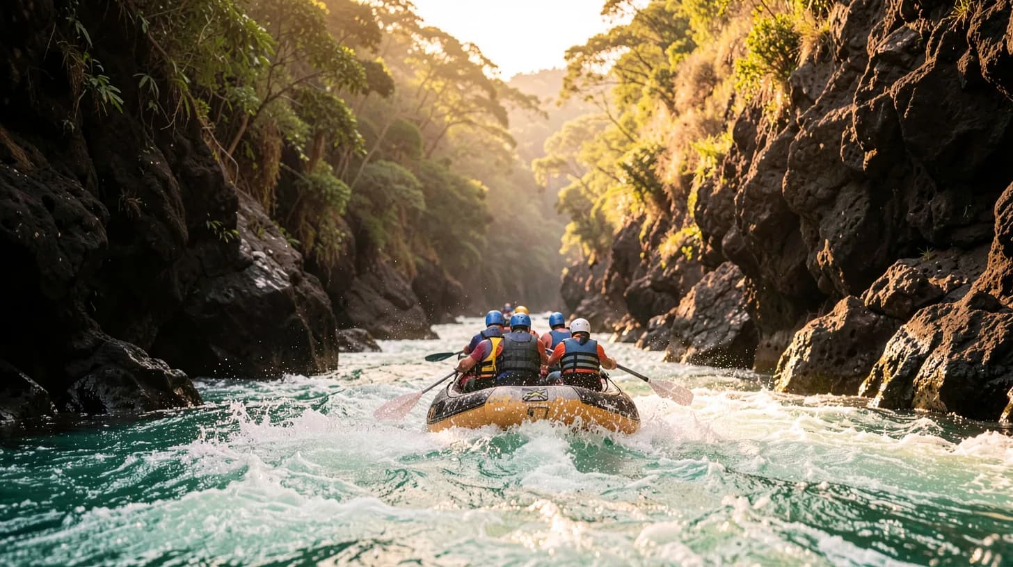 Rafting the Páez river at Paicol
