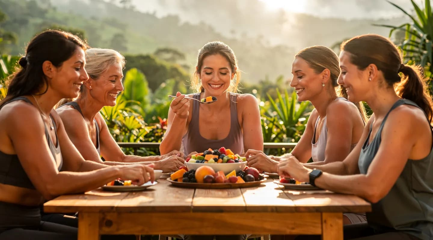 Manger en pleine conscience : les leçons d'une table de retraite